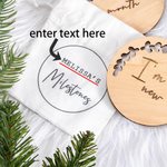 Ensemble de 7 Cartes d'Étape en Bois pour Bébé avec Disque Personnalisé