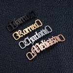 Custom Name Shoelace Charm Tag Accessories Pair