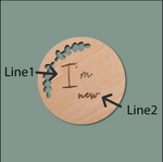 Ensemble de 7 Cartes d'Étape en Bois pour Bébé avec Disque Personnalisé