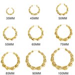 Name Bamboo Hoop-Ohrringe