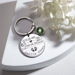 First Time New Mom/Dad Baby Announcements Keychain