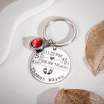 First Time New Mom/Dad Baby Announcements Keychain