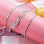 Sparkling Name Necklace Stainless Steel | Callie