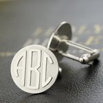 Men's Monogram Cufflinks