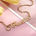 Sparkling Name Necklace Stainless Steel | Callie