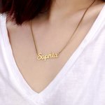 Sparkling Name Necklace Stainless Steel | Callie