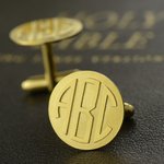Men's Monogram Cufflinks