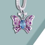 Geburtsstein Schmetterling Reif Ohrringe | Callie