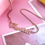 Sparkling Name Necklace Stainless Steel | Callie