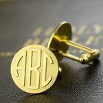 Men's Monogram Cufflinks