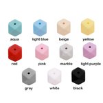 Engraved Hexagon Beads Lanyard