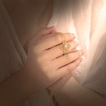 Collier Croix Personnalisé avec Pierres de Naissance Bijou Familial Forme Coeur Cadeau Anniversaire Fête