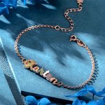 Bracelet à nom unique en forme de paillettes