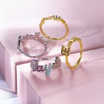 Personalisierte Edelsteine Name Ring