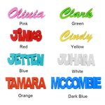 3D Druck Text Zeichen Kühlschrankmagnet Satz von 3