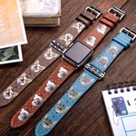 Photo Face Leather Watch Band for Apple Watch