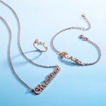 Bunte Edelstein Namensschmuck Serie - Ring/Armband/Halskette