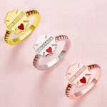 Name Firefighter Badge Ring