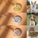 Disc Your Pet Face Portrait Necklace | Callie