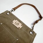 Canvas Workshop Aprons with Pockets & Leather Strap