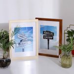 50th Anniversary Gold Frame Street Sign Painting with Double Names & Date