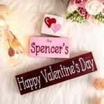 Gegraveerde Houten Blokken Valentijnsdecoratie