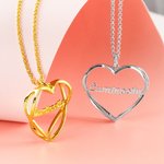 Heart Infinity Name Necklace