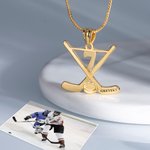 Ice Hockey Number Necklace