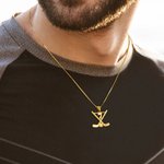 Ice Hockey Number Necklace