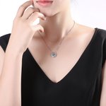 August Birthstone Horseshoe Necklace