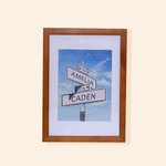 Jahrestag Hochzeit Straße Zeichen Kunst mit doppelten Namen & Datum