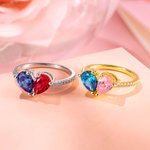You & Me Two Birthstone Ring