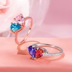 You & Me Two Birthstone Ring