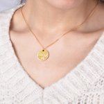 Custom Love Heart Initial tree Necklace for Her