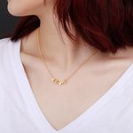 Cute Initial Letter Name Necklace