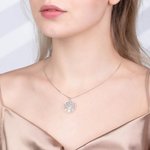 Personalized Birthstone Heart Tree Necklace