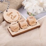 Personalised Engraved Wooden Date Night Dice