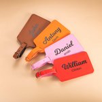 Leather Name Suitcase Tag