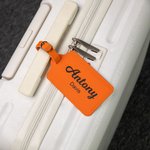 Leather Name Suitcase Tag