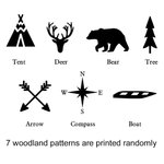 Woodland Nursery Decor Wooden Letter Blocks for Baby Set