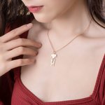 Medical Shape Charm Name Necklace for Nurse and Doctor