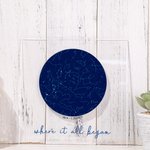 Impression de Carte de Constellation d'Étoiles d'Anniversaire avec Date & Prénom