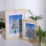 5th-50th Anniversary Family Street Sign Photo Print Frame