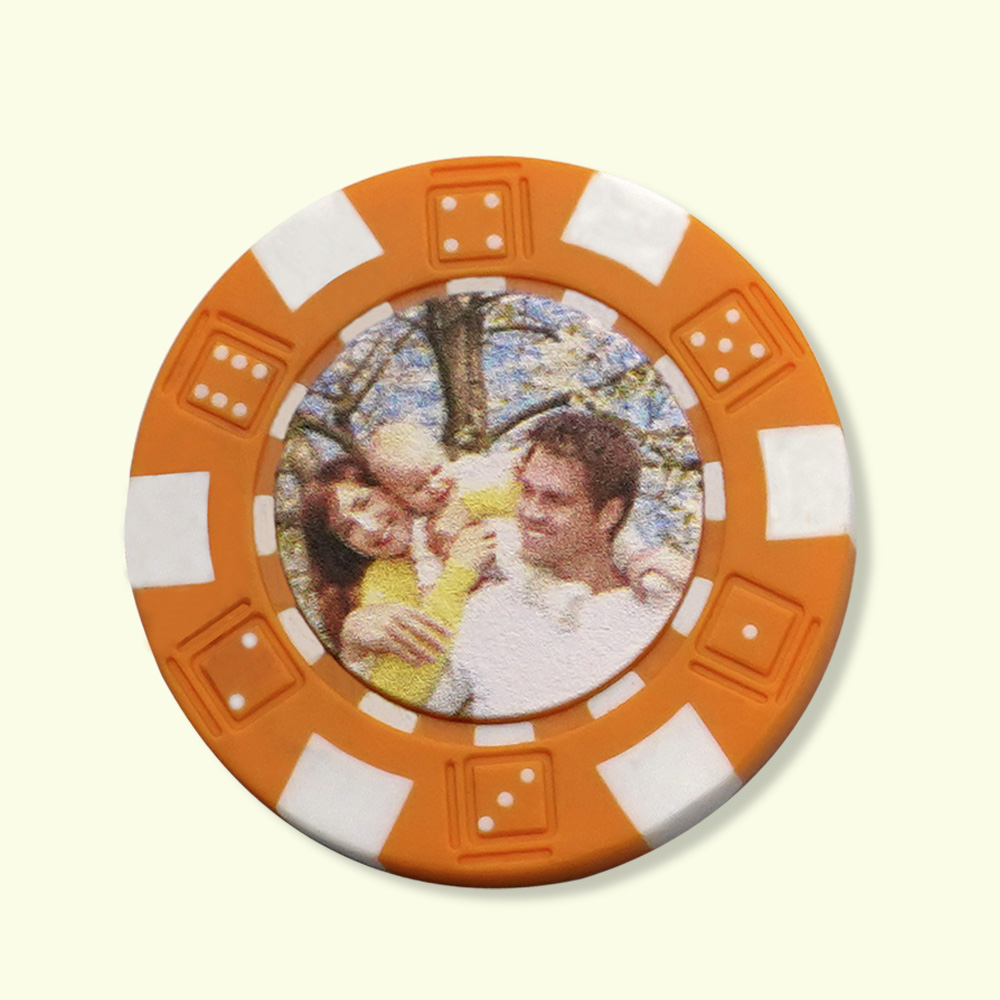 Custom Poker Chips 25pc with Photo and Engraving
