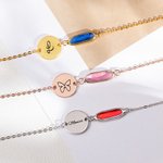 Custom Birthstone Engraving Bracelet