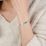 Custom Birthstone Engraving Bracelet