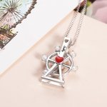 Ferris Wheel Love Necklace with Pearl