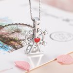 Ferris Wheel Love Necklace with Pearl