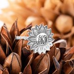 Monogram Sunflower Ring