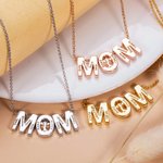 Mom Necklace Engraved 1- 10 Kids Names Family Tree